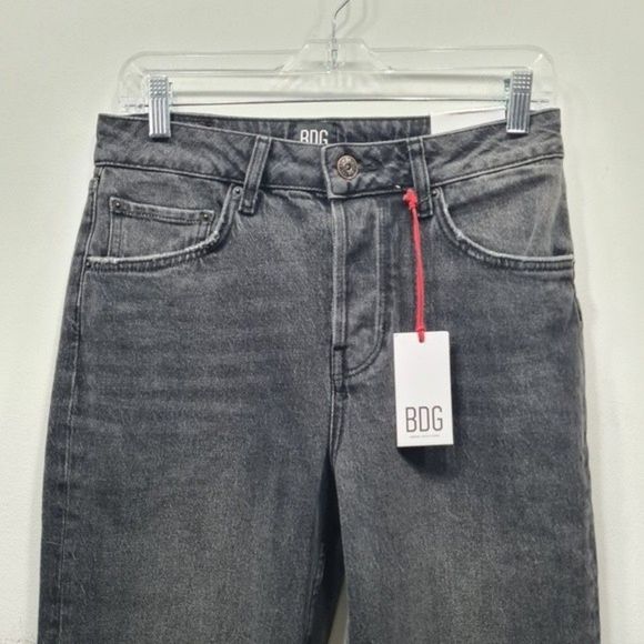 Urban Outfitter BDG Dillon High Rise Slim Straight Jean Black Womens Tag W29 L32 - Picture 3 of 16